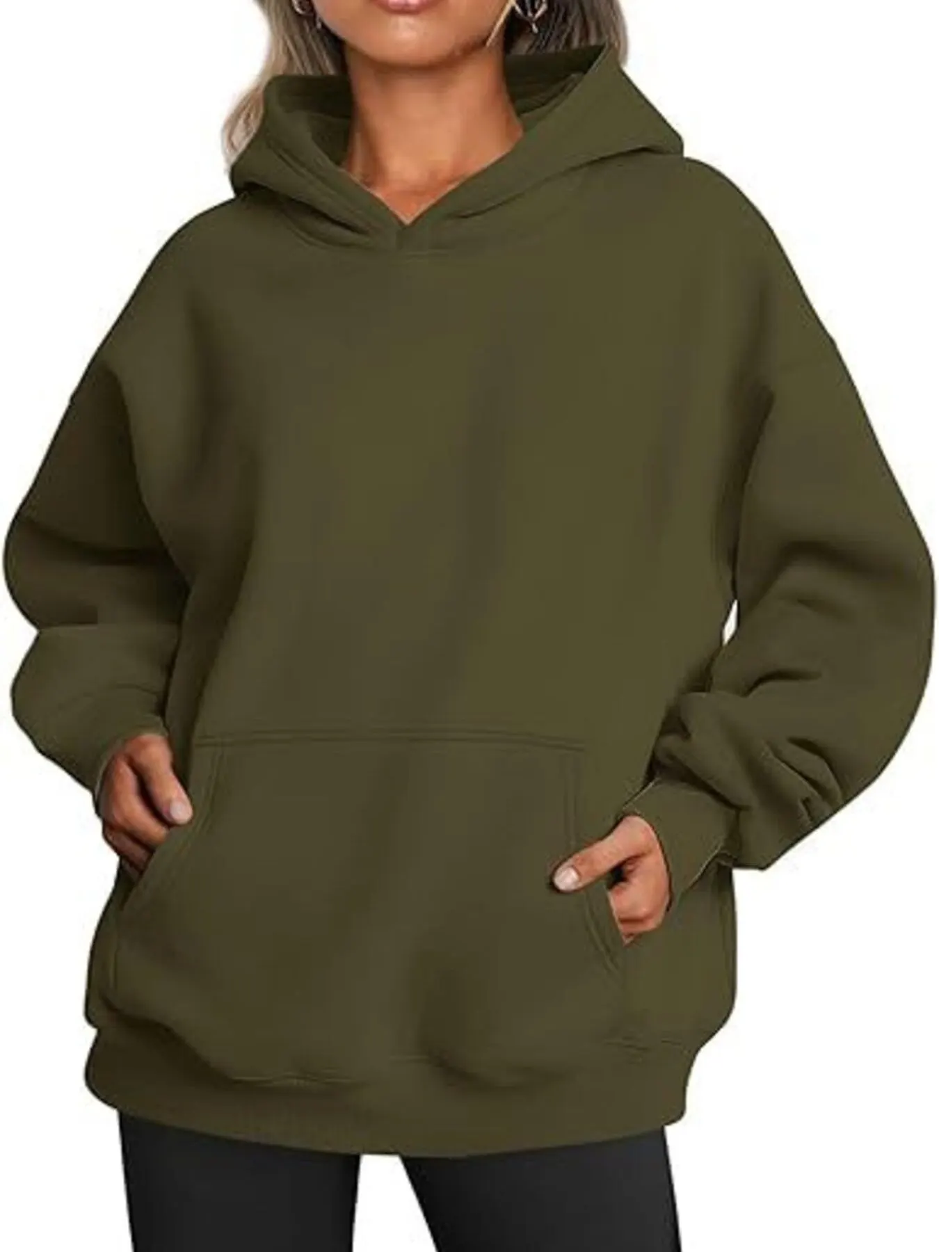 Kangaroo Pocket Long Sleeve Hoodie 22