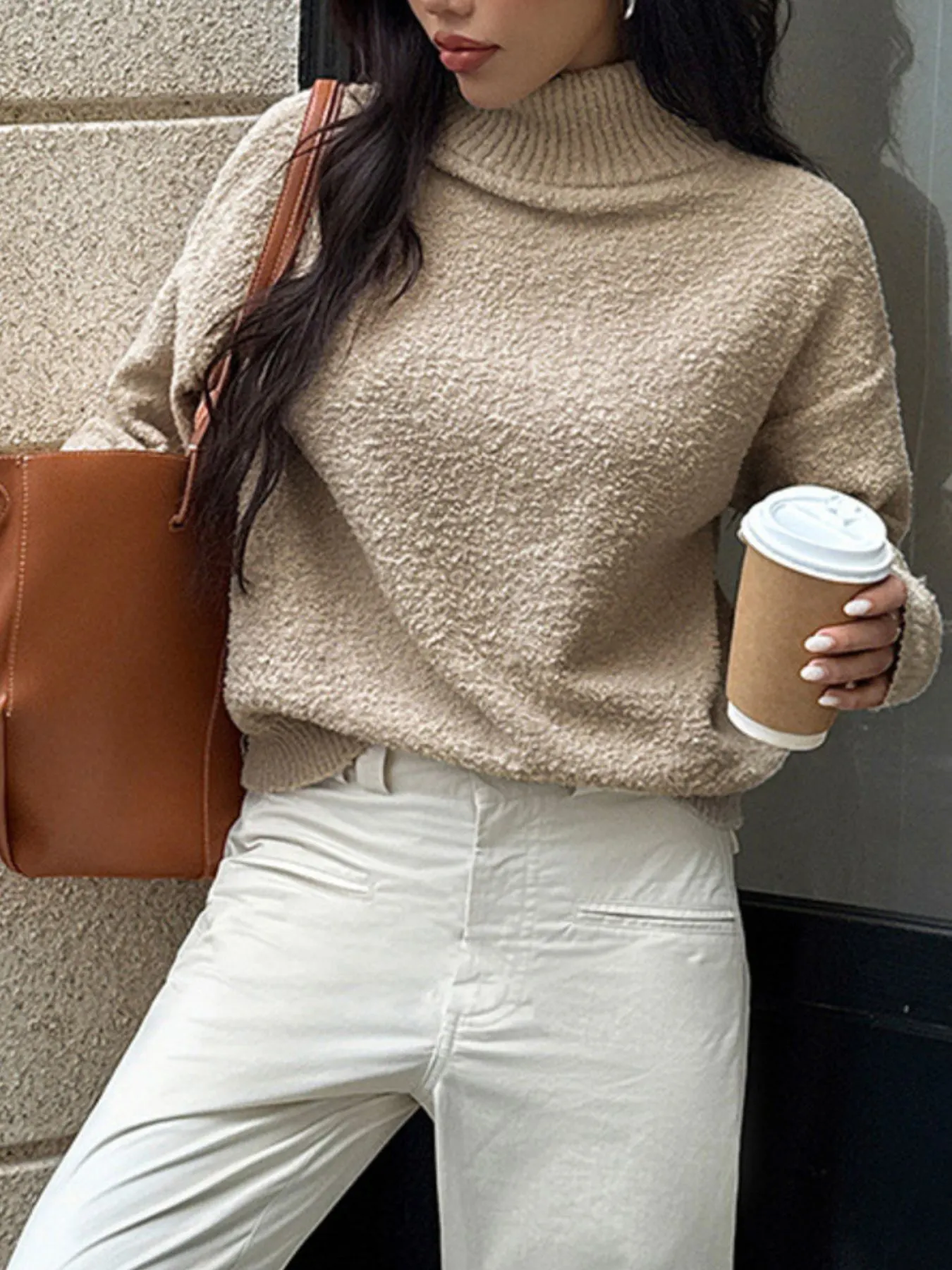 Turtleneck Long Sleeve Sweater 14