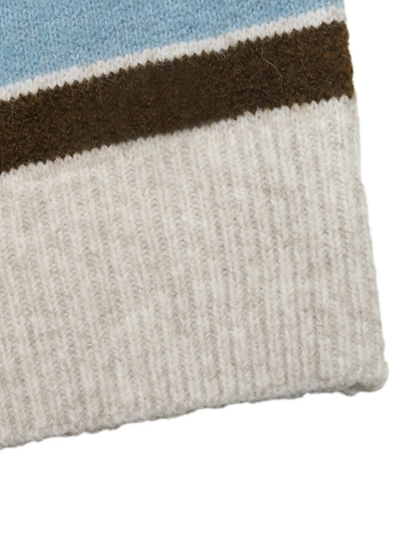 Striped Polo Collar Sweater 23