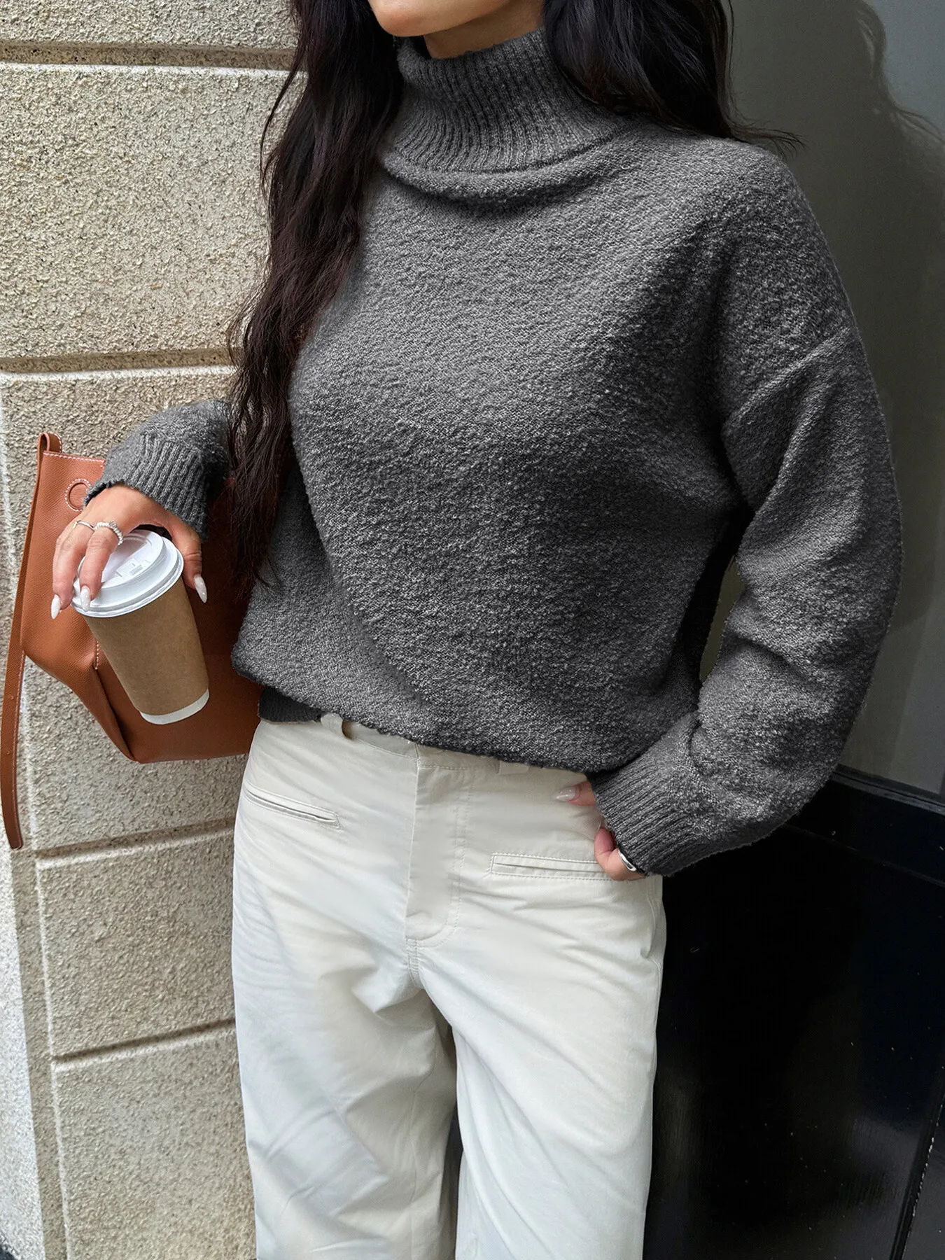 Turtleneck Long Sleeve Sweater 18