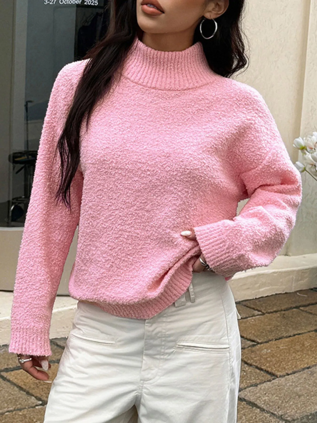 Turtleneck Long Sleeve Sweater 23
