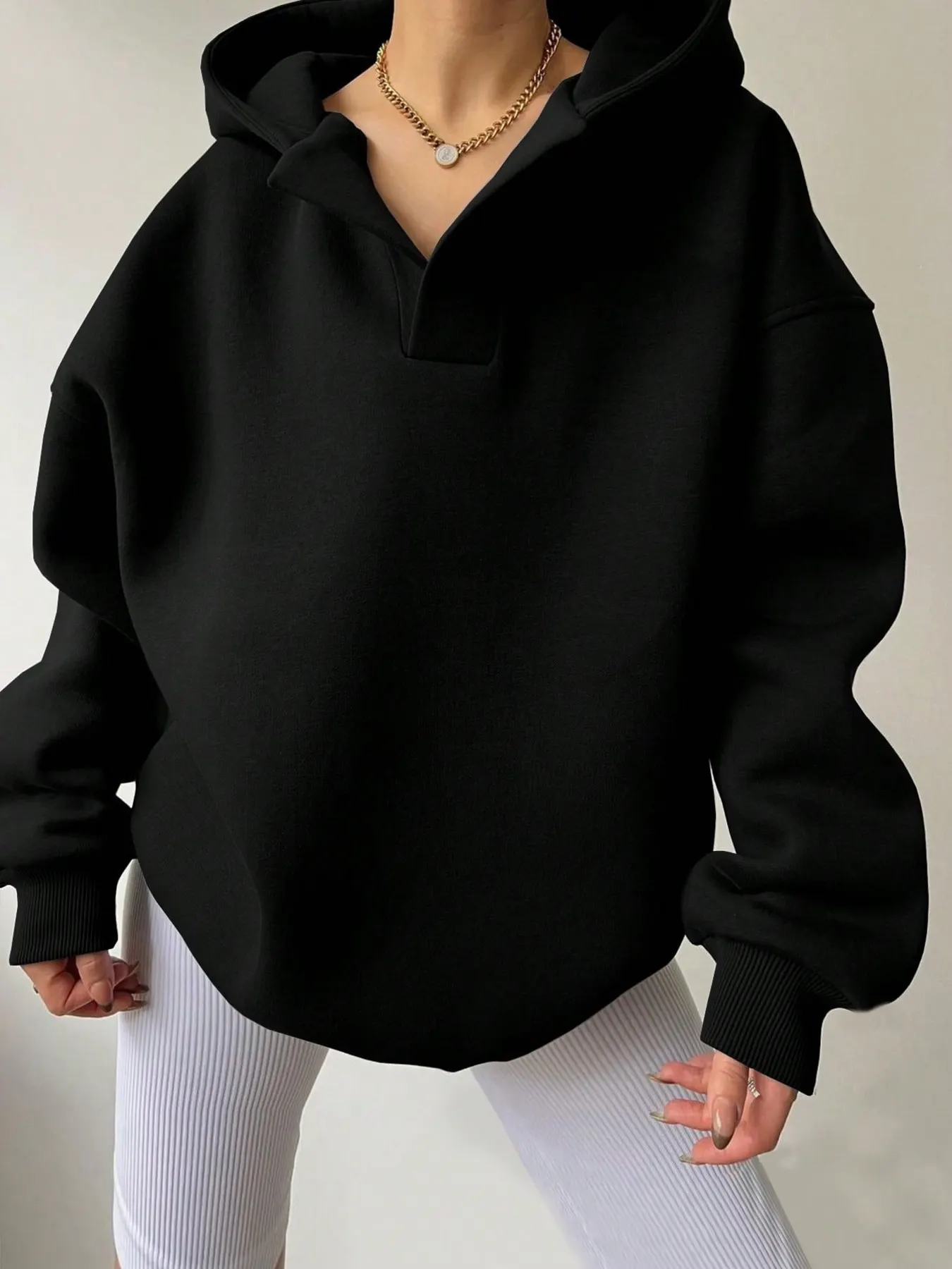 Dropped Shoulder Long Sleeve Sweatshirt 4