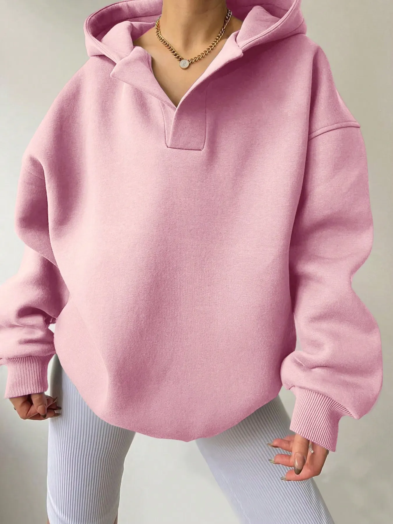 Dropped Shoulder Long Sleeve Sweatshirt 13