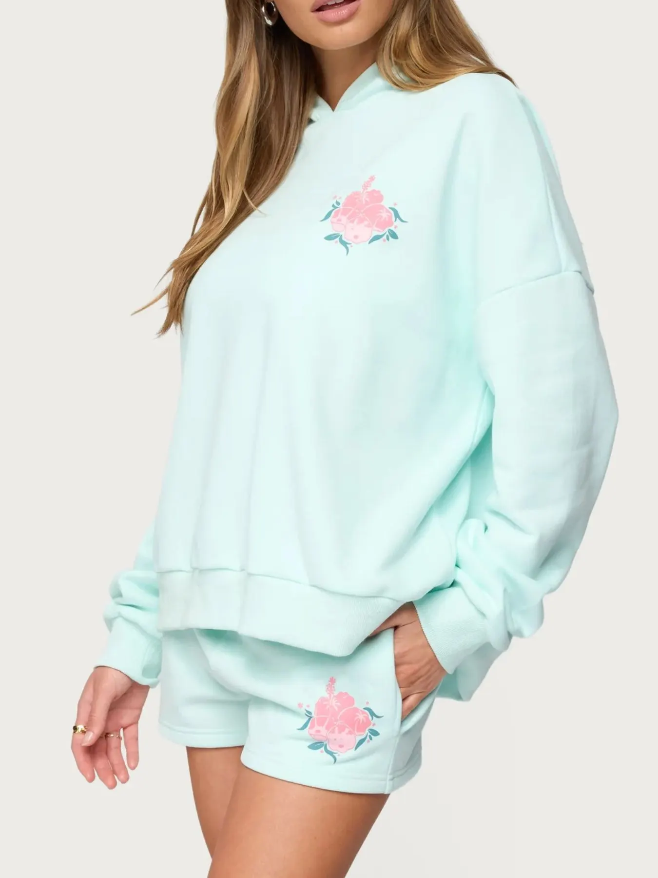 Drop Shoulder Graphic Hoodie with Kangaroo Pocket 15