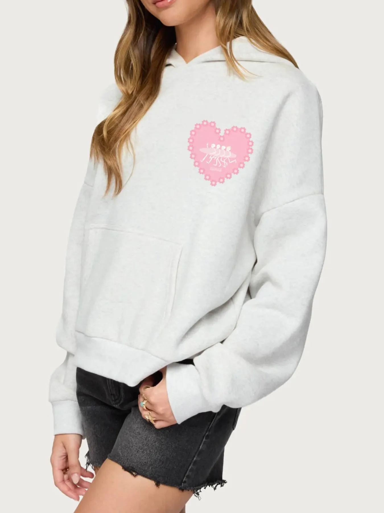 Drop Shoulder Graphic Hoodie with Kangaroo Pocket 9