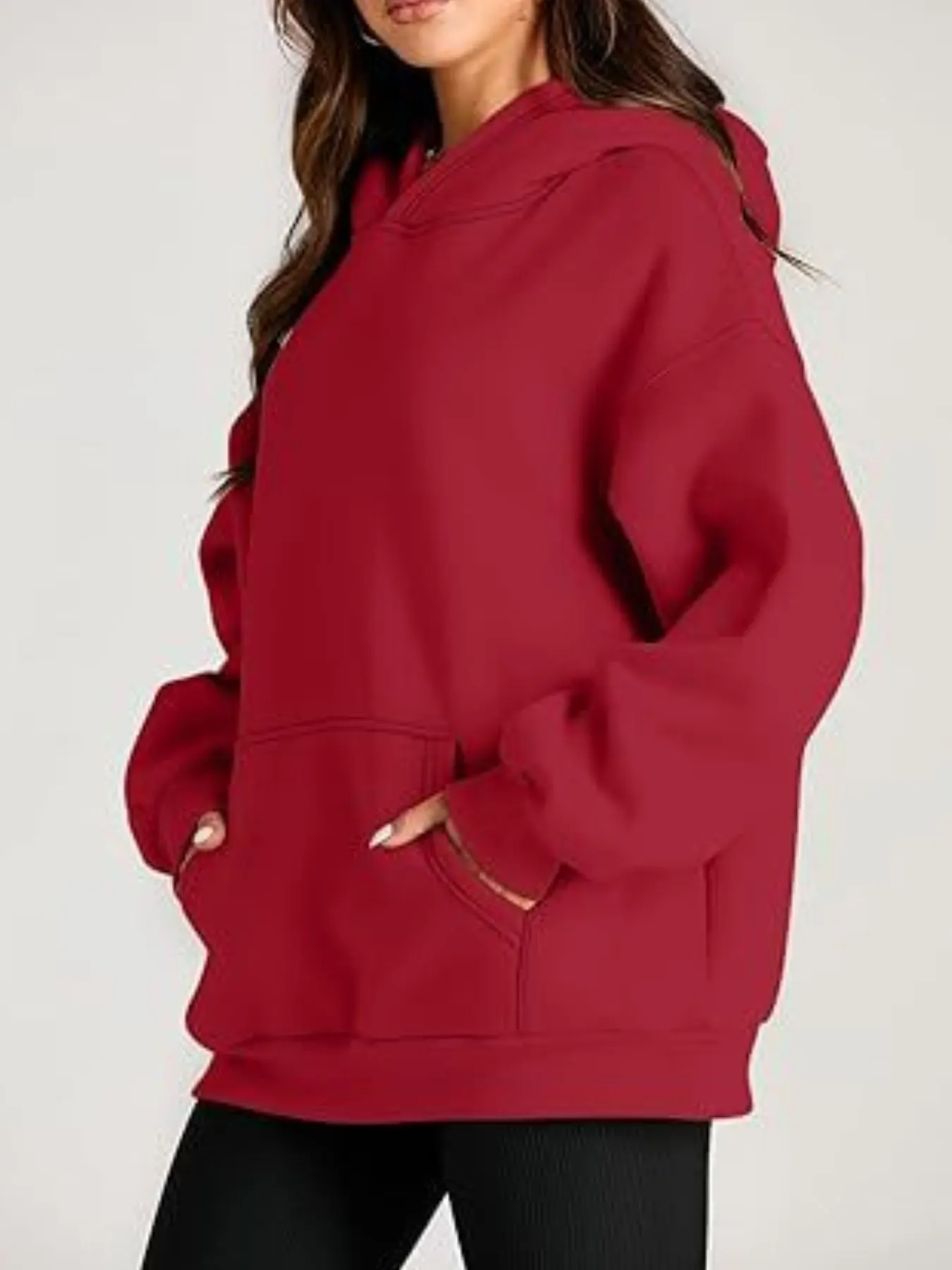 Kangaroo Pocket Long Sleeve Hoodie 14