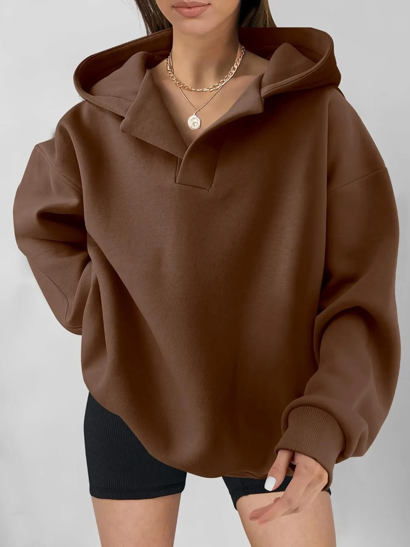 Dropped Shoulder Long Sleeve Sweatshirt 23