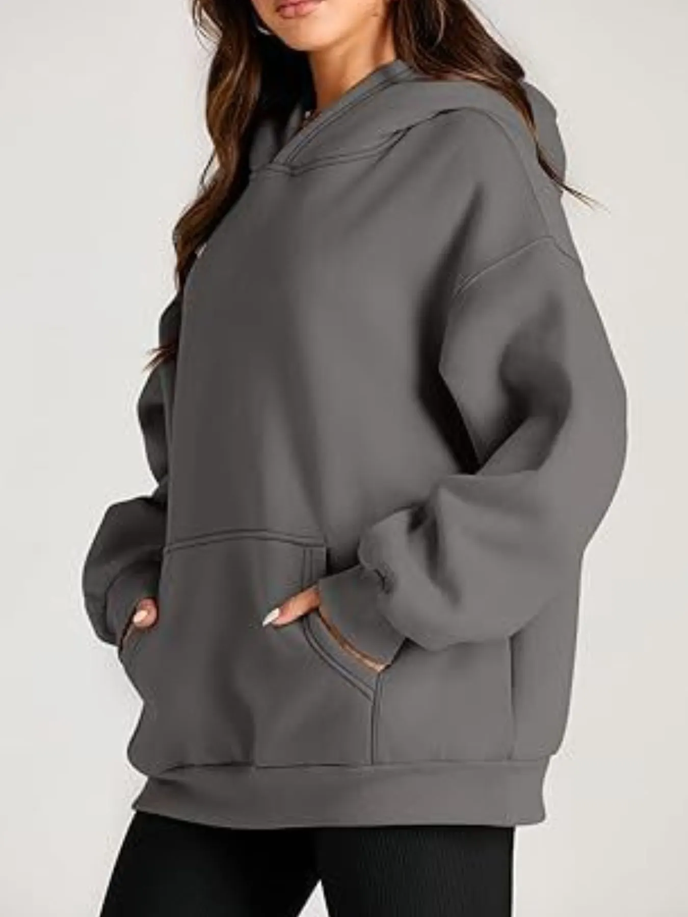 Kangaroo Pocket Long Sleeve Hoodie 32