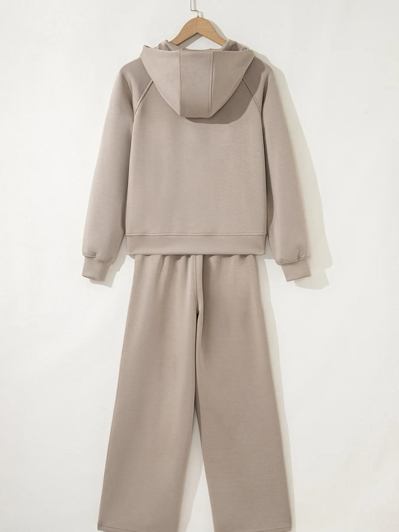 Half Zip Long Sleeve Hoodie and Pants 2pcs Outfit 5