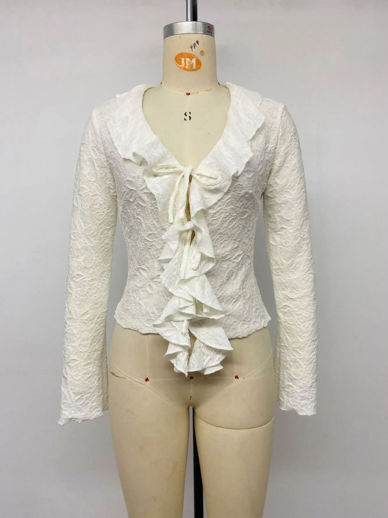 Ruffled Long-Sleeve T-Shirt 10