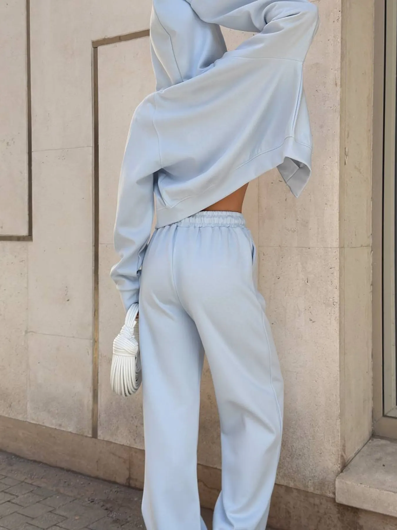 Zip Up Drawstring Hoodie and Pants Set 10