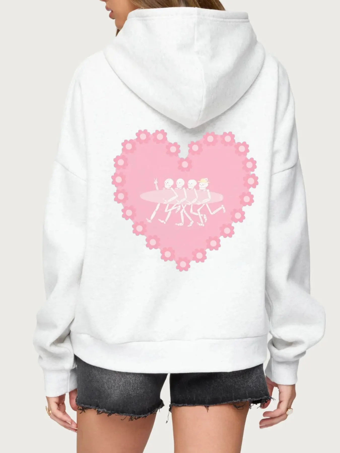 Drop Shoulder Graphic Hoodie with Kangaroo Pocket 8