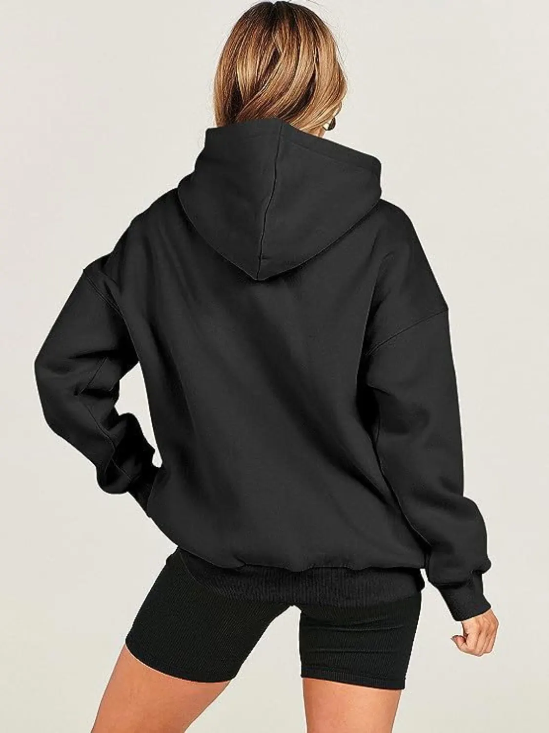 Dropped Shoulder Long Sleeve Hoodie 12