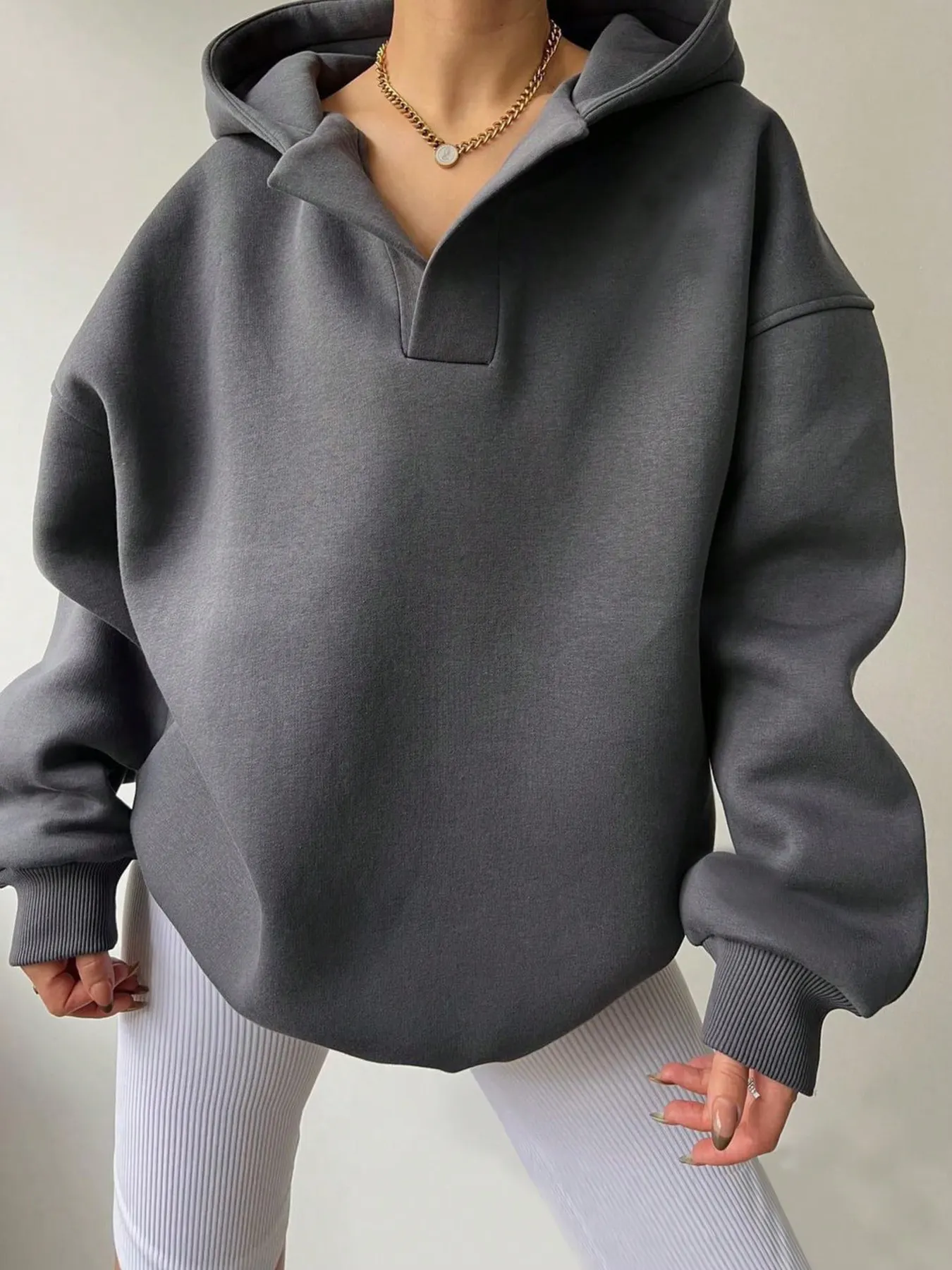 Dropped Shoulder Long Sleeve Sweatshirt 30
