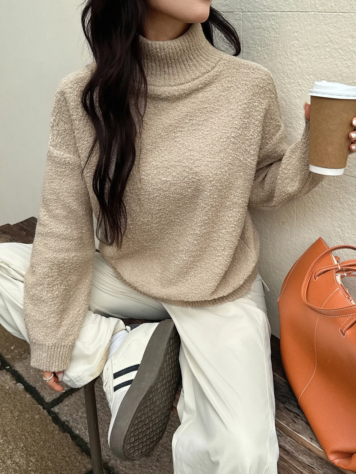 Turtleneck Long Sleeve Sweater 13