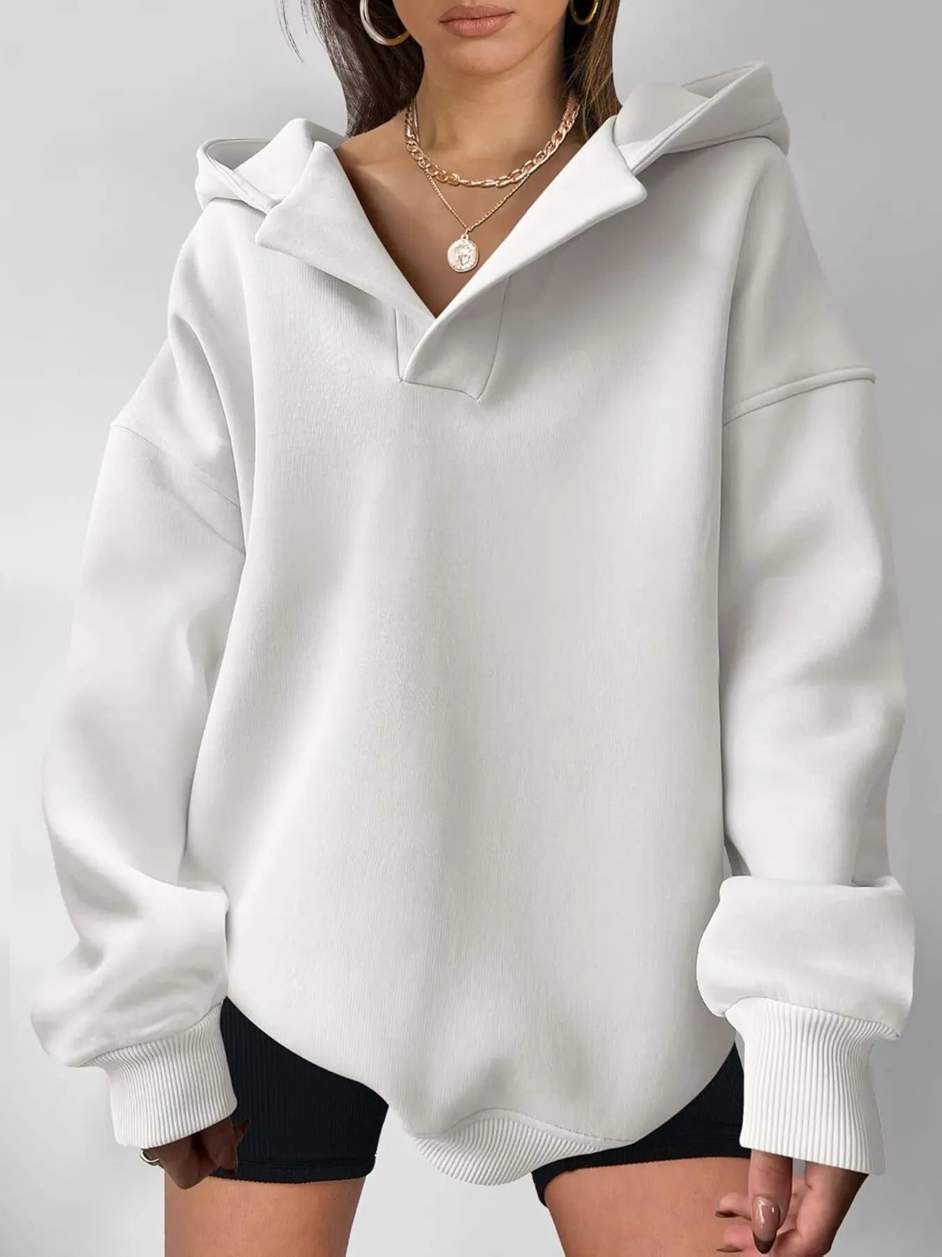 Dropped Shoulder Long Sleeve Sweatshirt