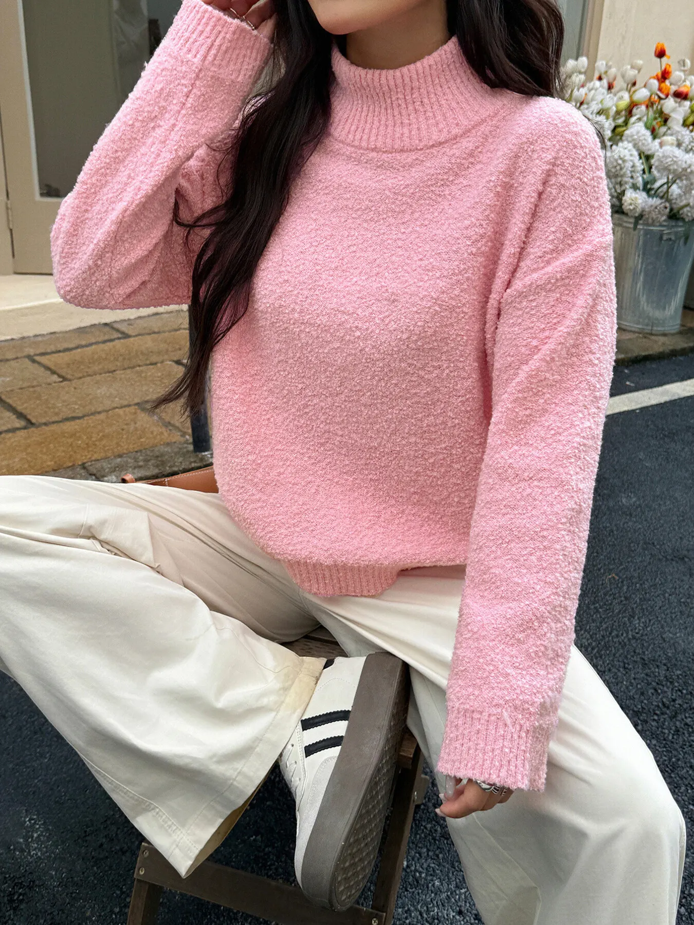 Turtleneck Long Sleeve Sweater 21