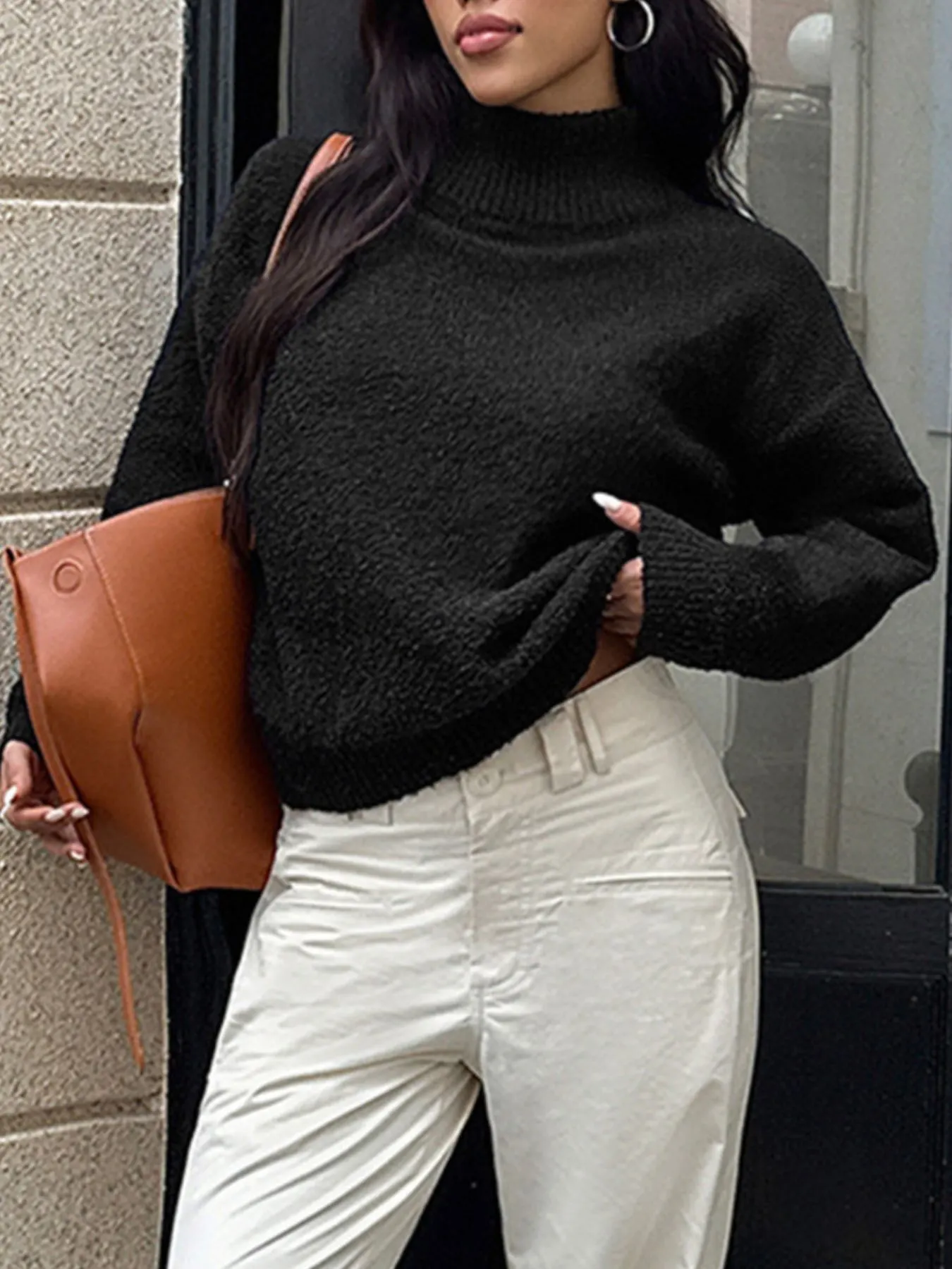 Turtleneck Long Sleeve Sweater 27