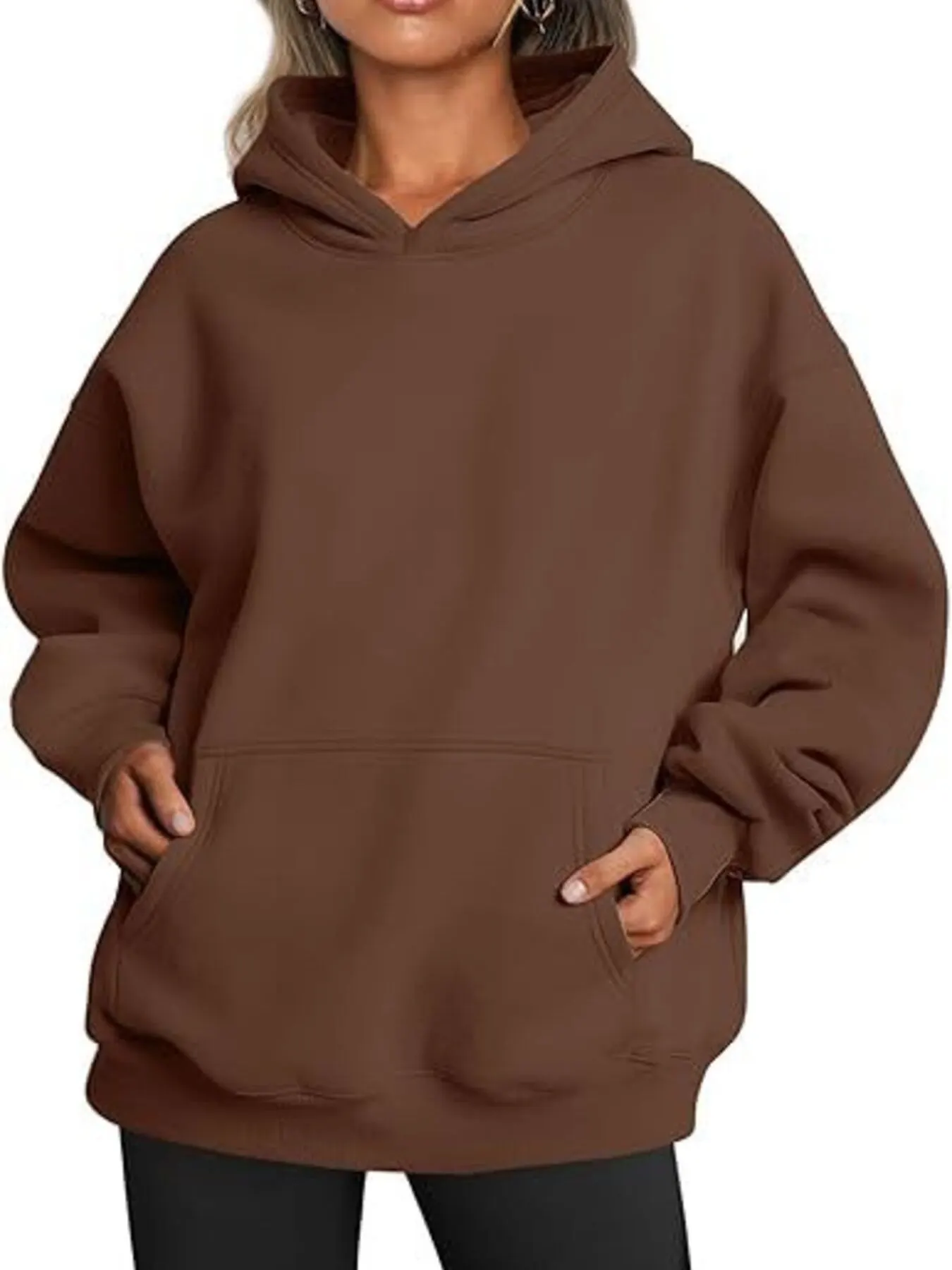 Kangaroo Pocket Long Sleeve Hoodie 34
