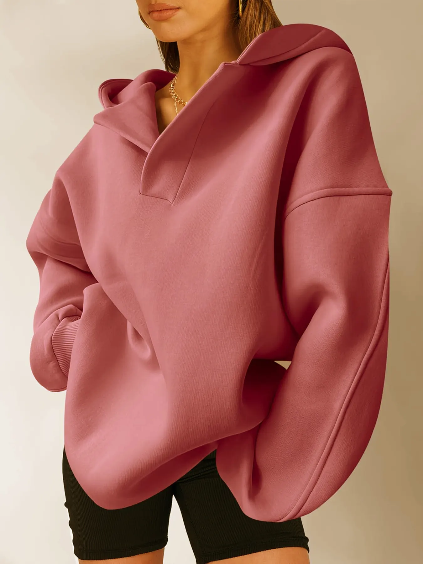 Dropped Shoulder Long Sleeve Sweatshirt 18