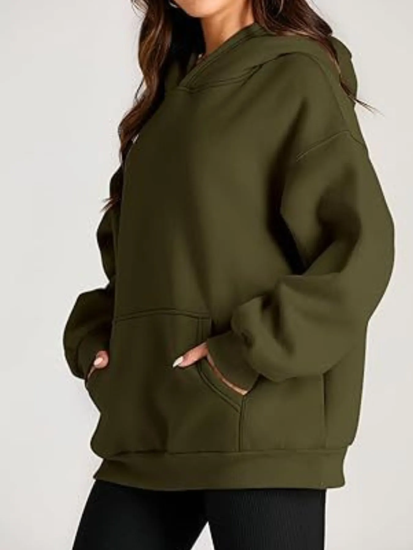 Kangaroo Pocket Long Sleeve Hoodie 23