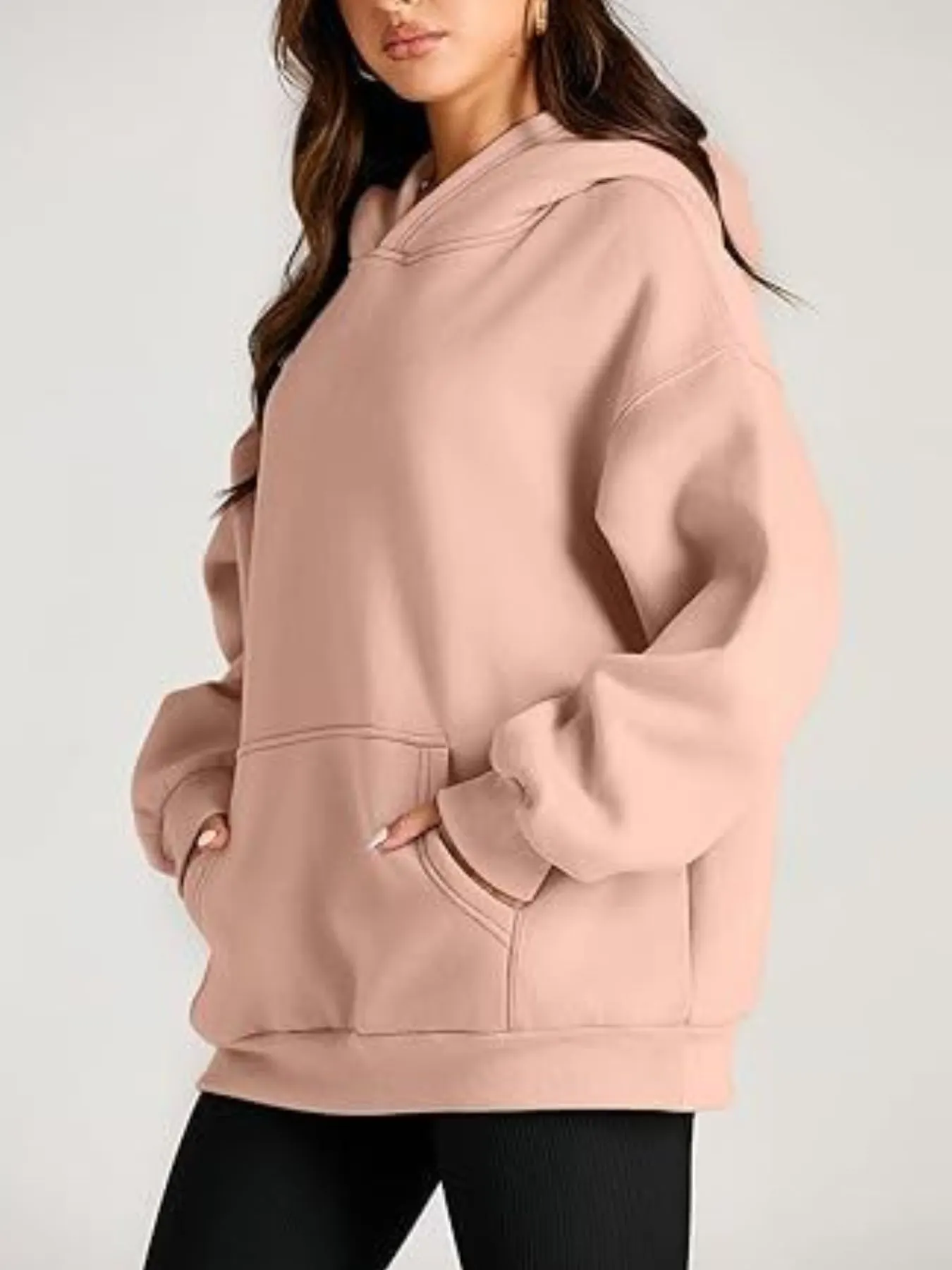 Kangaroo Pocket Long Sleeve Hoodie 17