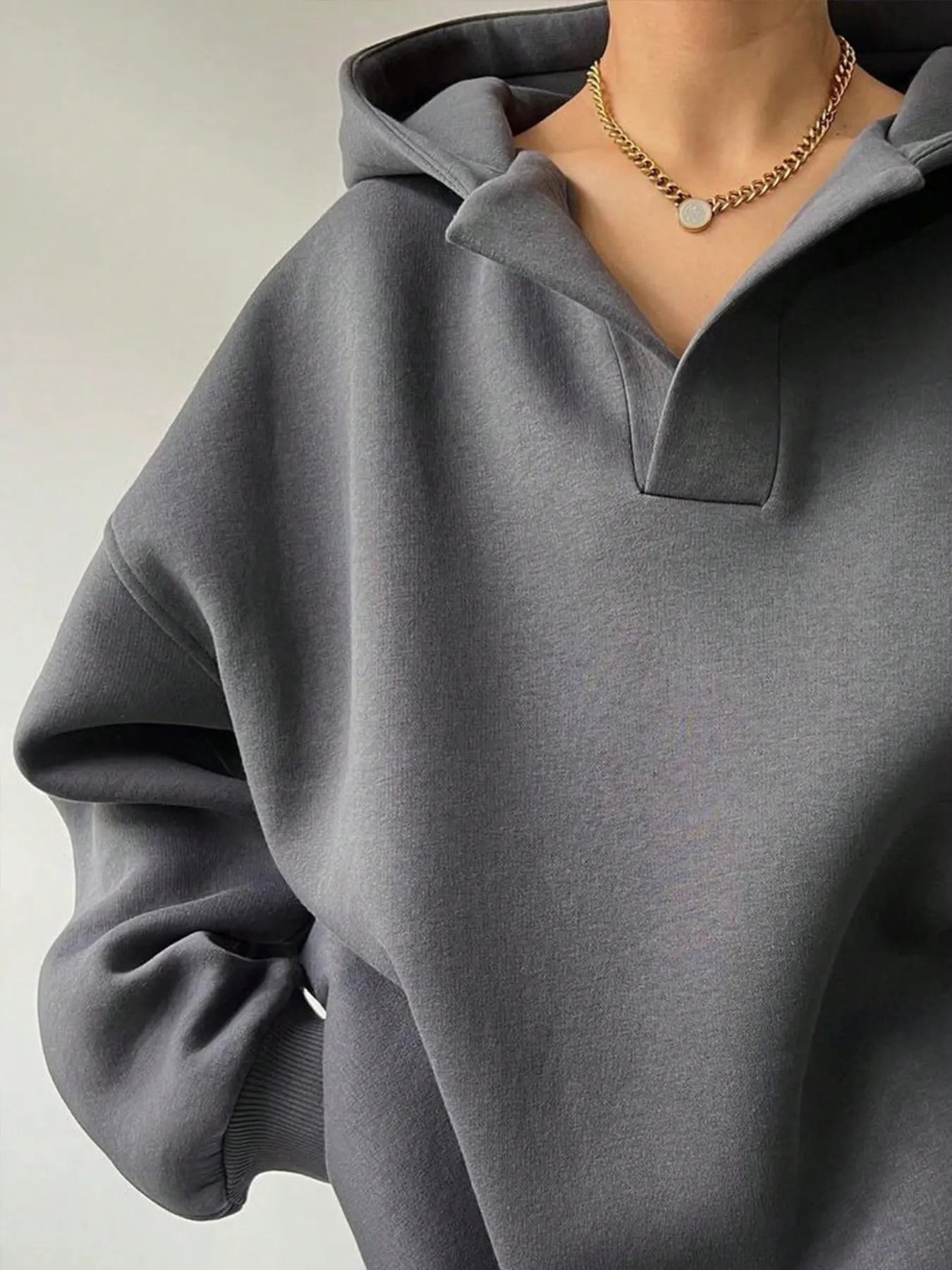 Dropped Shoulder Long Sleeve Sweatshirt 31