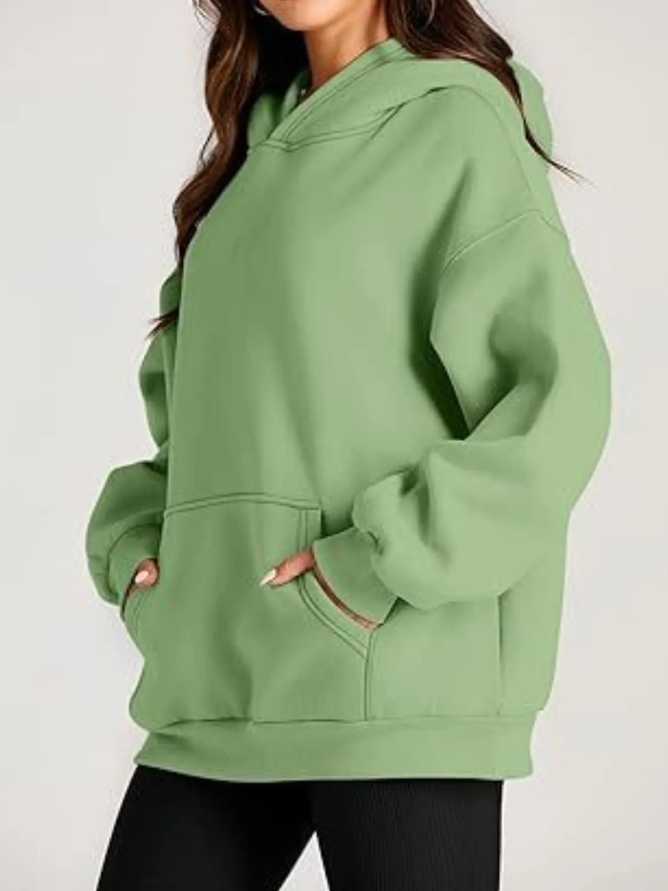 Kangaroo Pocket Long Sleeve Hoodie 29