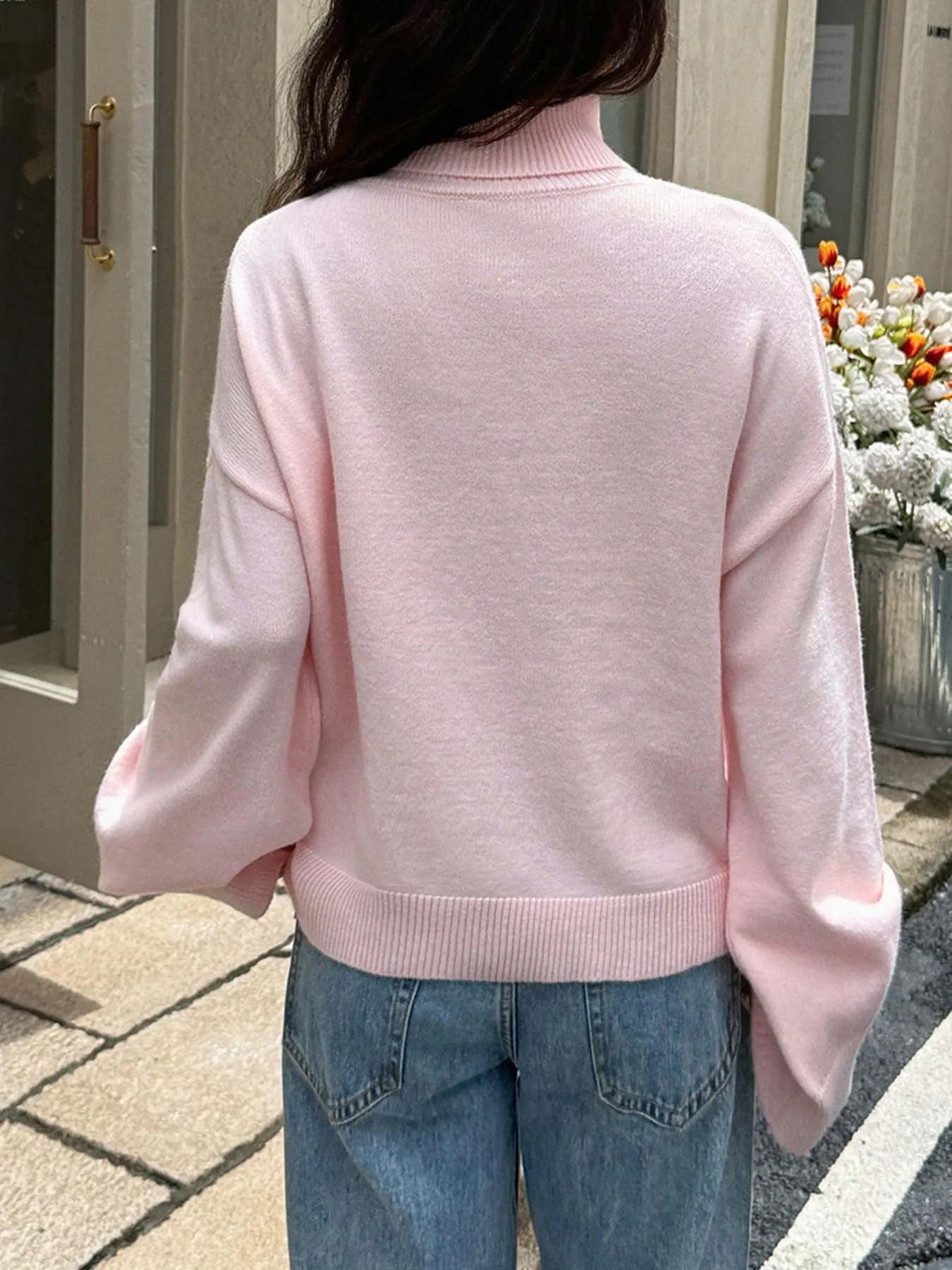 Turtleneck Long Sleeve Sweater 9