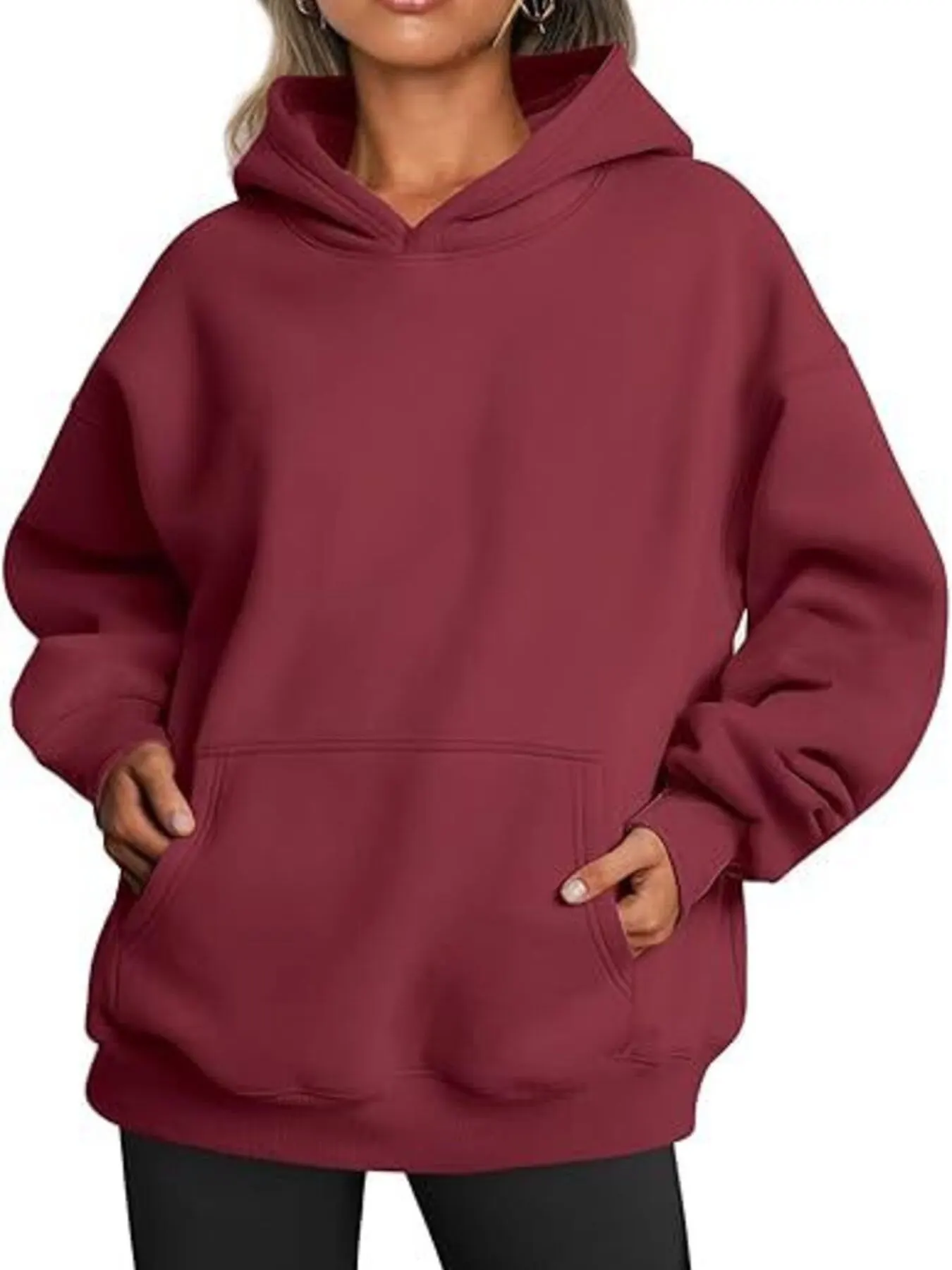 Kangaroo Pocket Long Sleeve Hoodie 19