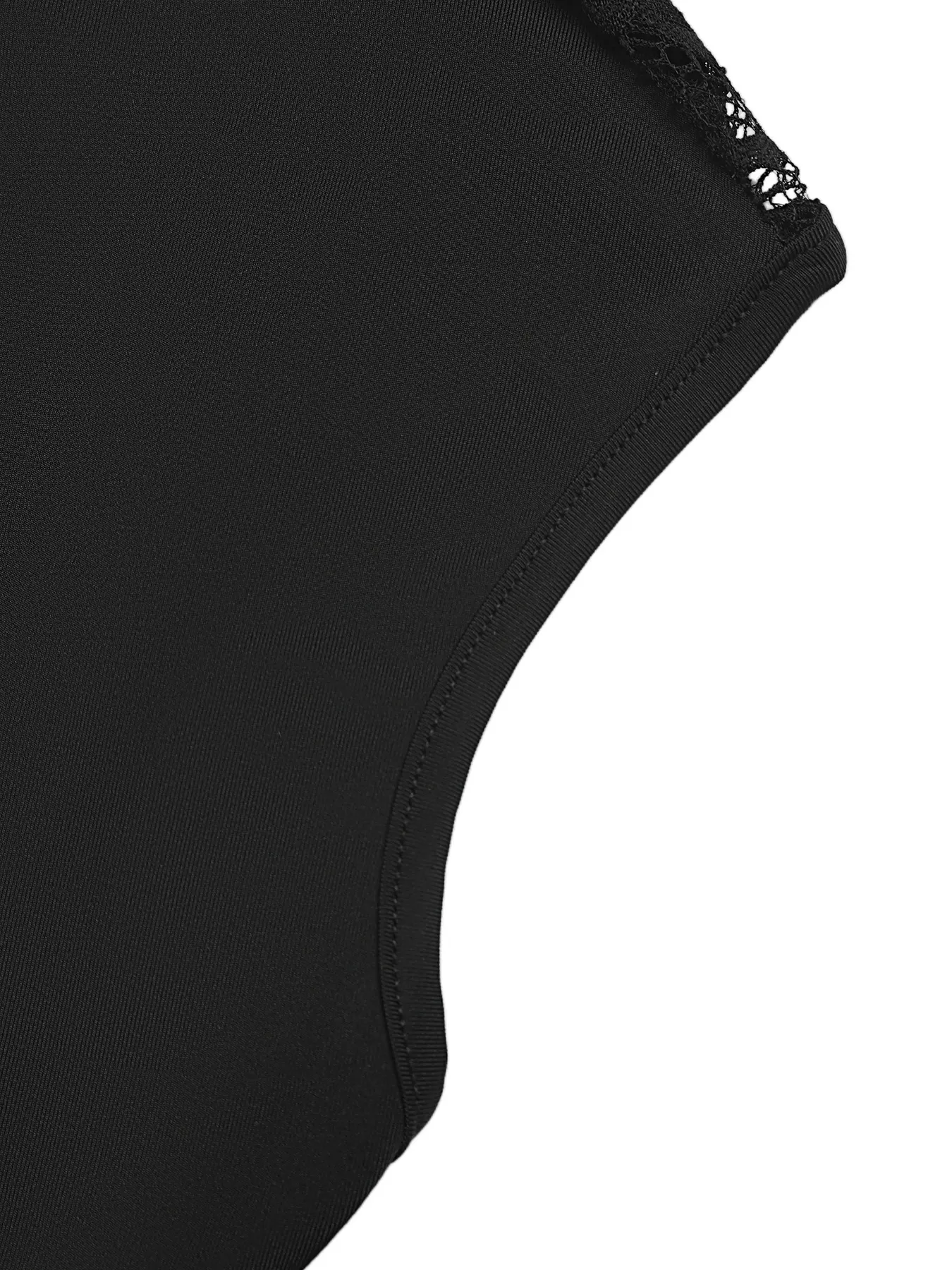 Lace Detail Cap-Sleeve T-Shirt 7
