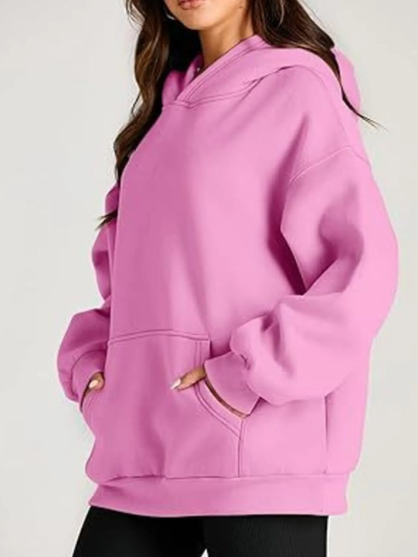 Kangaroo Pocket Long Sleeve Hoodie 11
