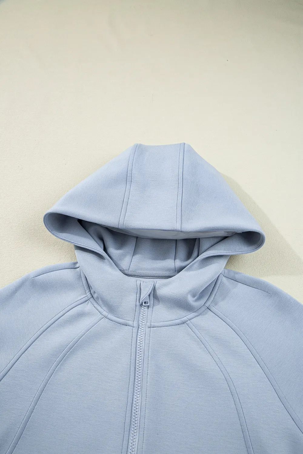 Half Zip Thumbhole Sleeve Hoodie and Pants 2pcs Outfit 5