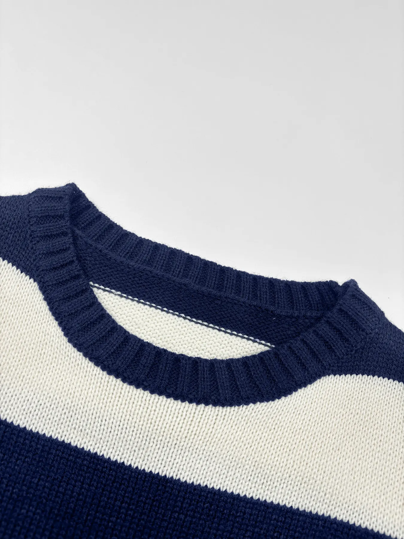 Nautical Striped Round Neck Sweater 3