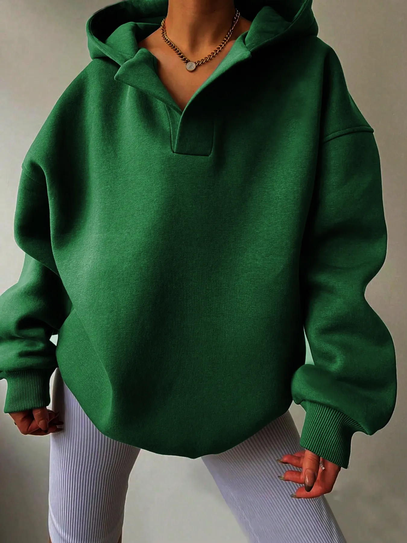 Dropped Shoulder Long Sleeve Sweatshirt 20