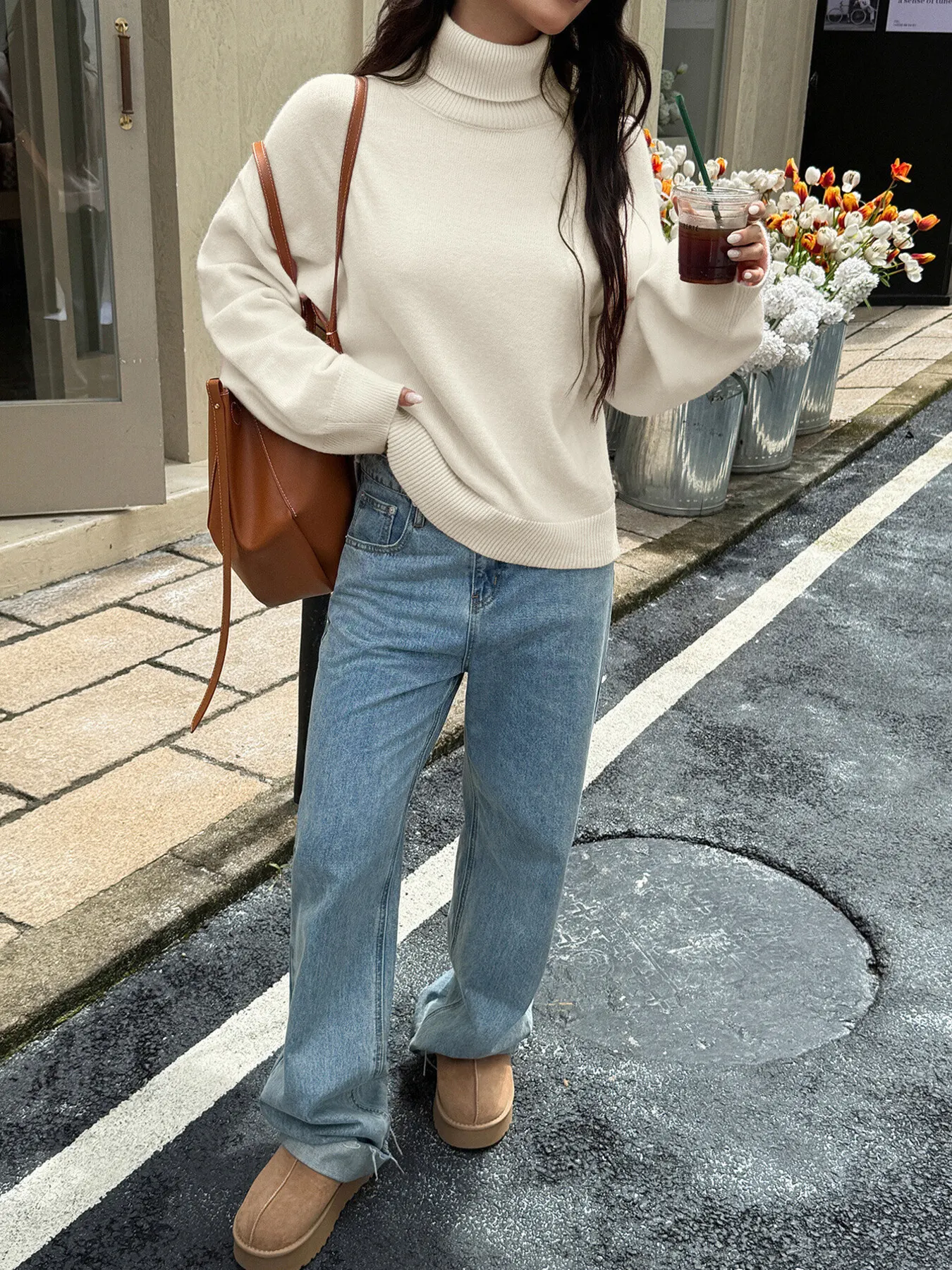 Turtleneck Long Sleeve Sweater 12
