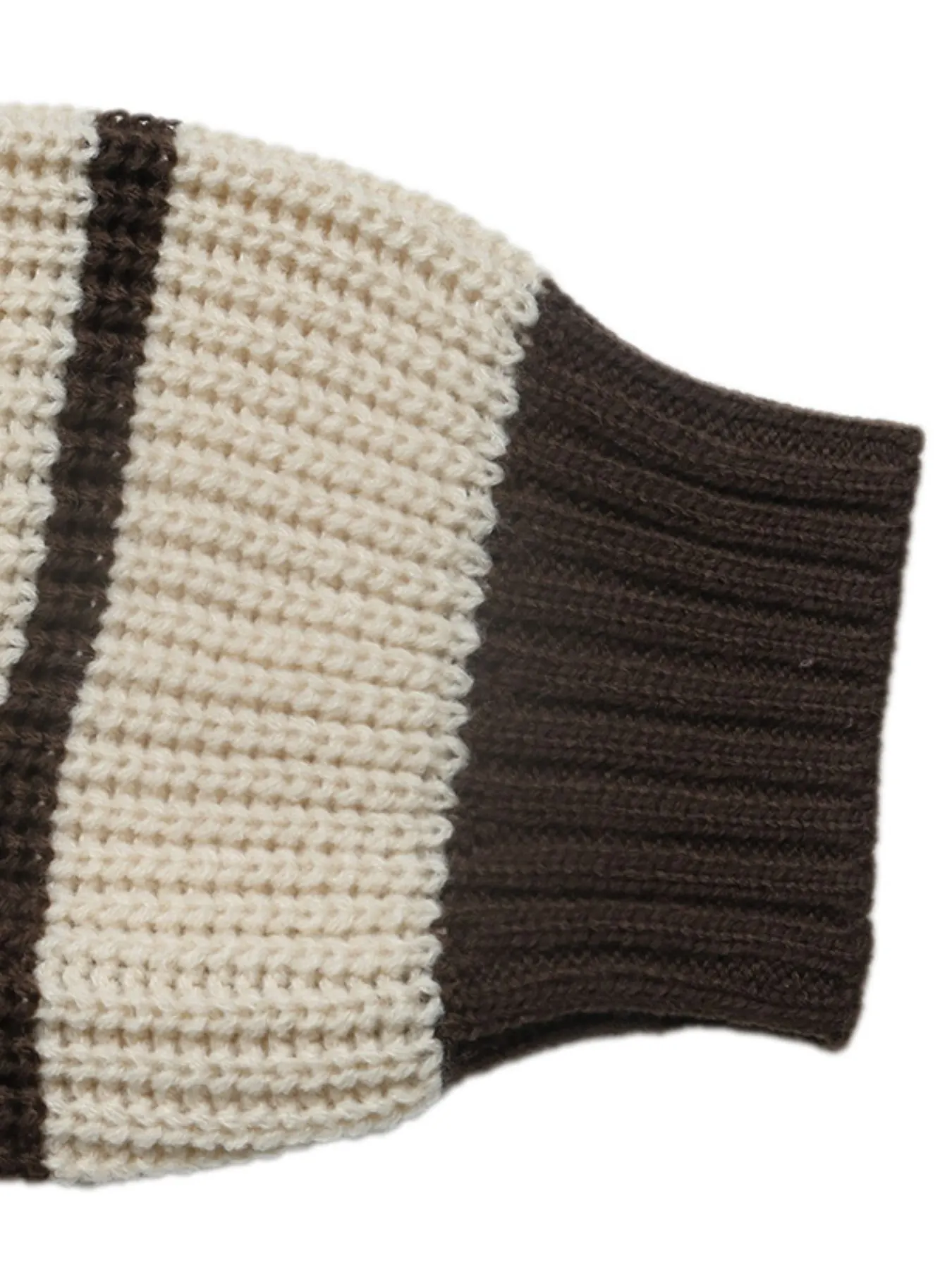 Striped Knit Polo Sweater 8