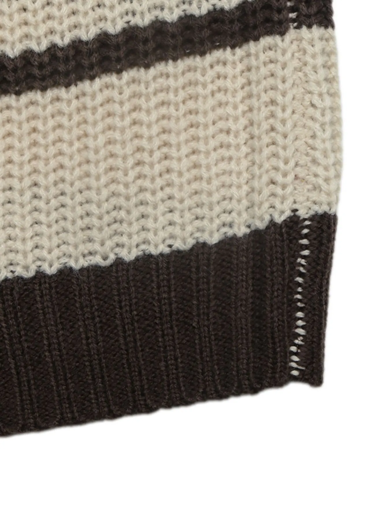 Striped Knit Polo Sweater 9