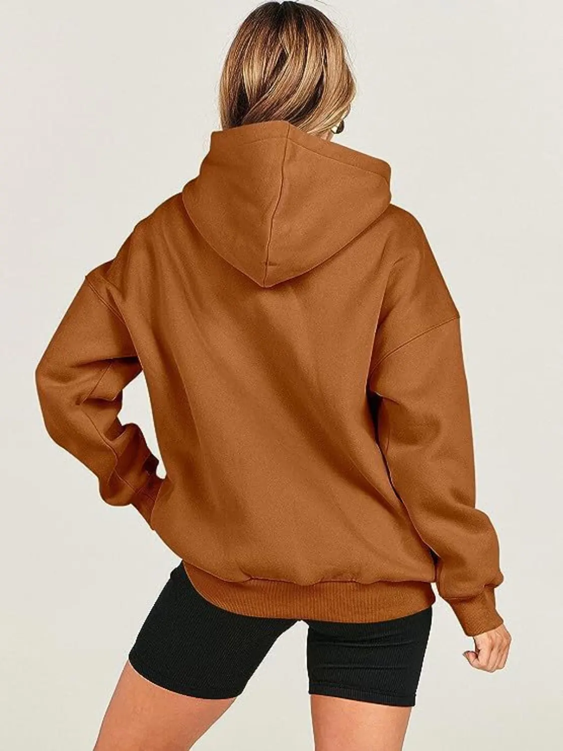 Dropped Shoulder Long Sleeve Hoodie 22