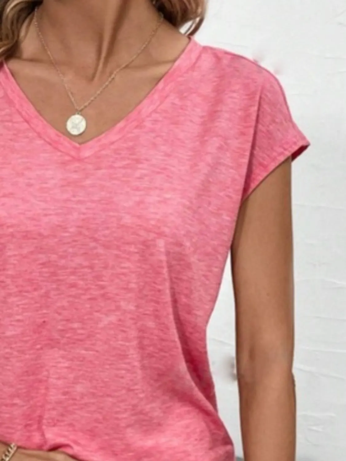 V-Neck Short Sleeve T-Shirt 14