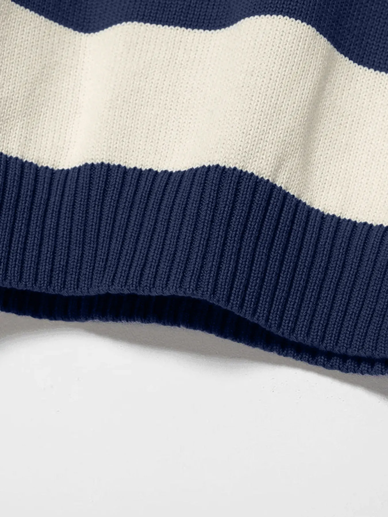 Nautical Striped Round Neck Sweater 4