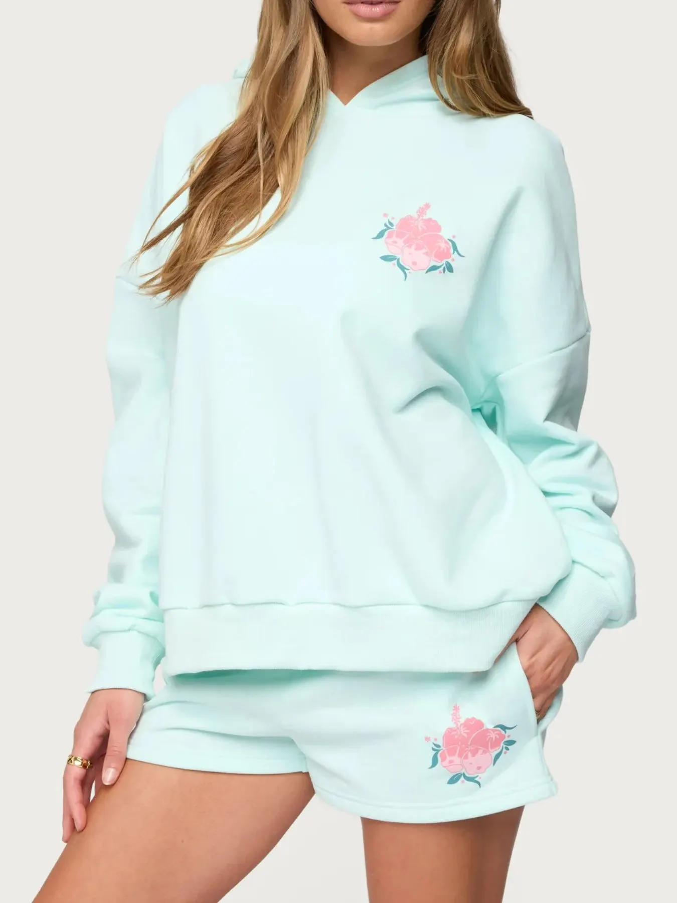 Drop Shoulder Graphic Hoodie with Kangaroo Pocket 14