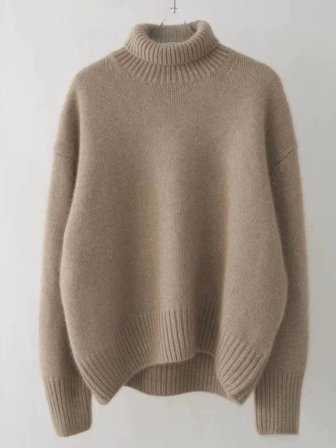 Turtleneck Dropped Shoulder Sweater 15