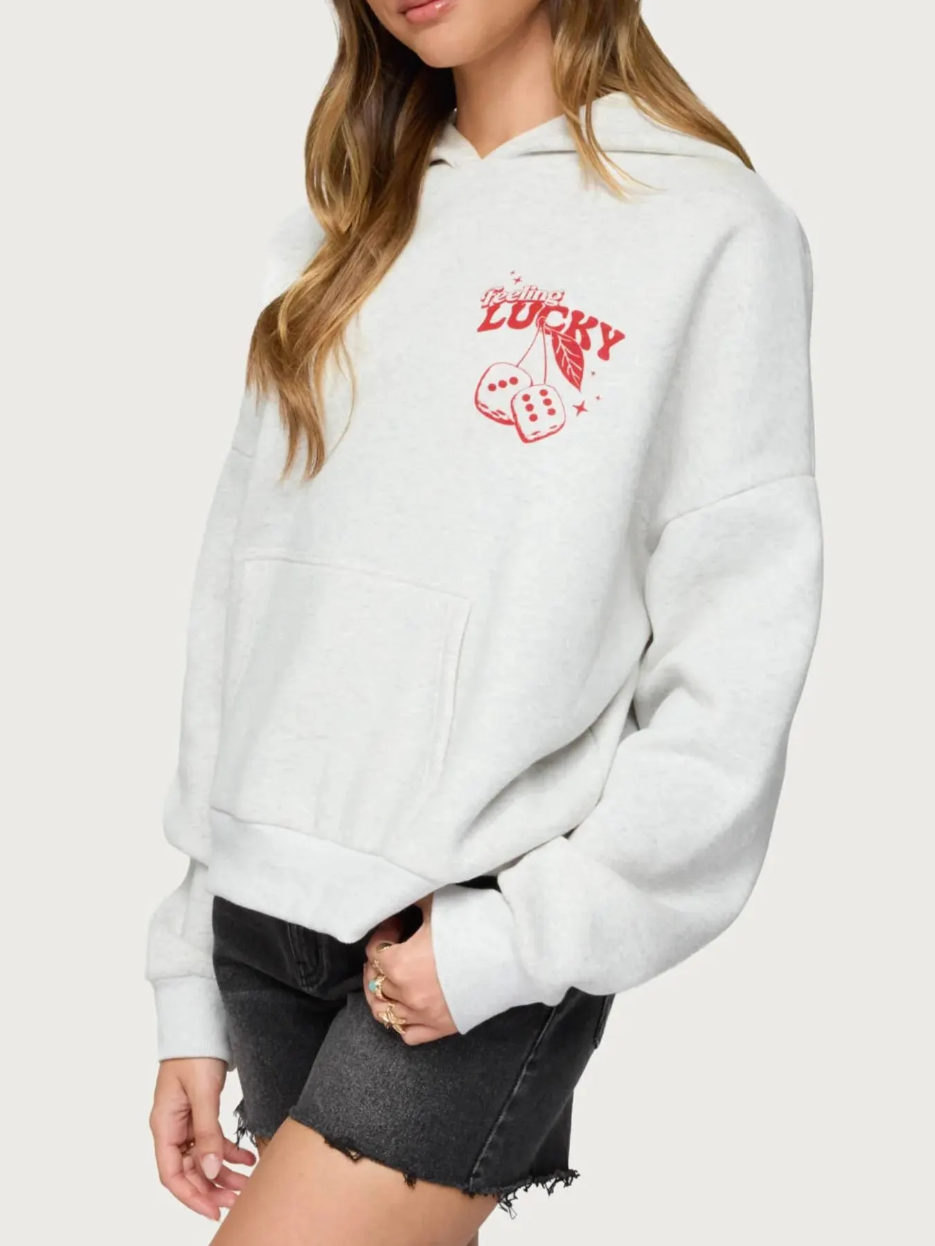 Drop Shoulder Graphic Hoodie with Kangaroo Pocket 2