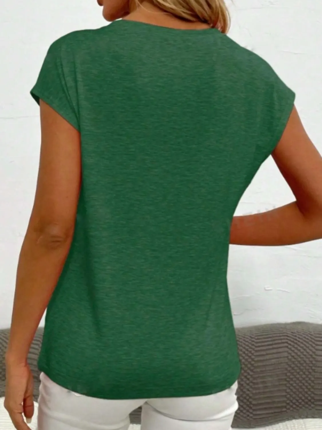 V-Neck Short Sleeve T-Shirt 8
