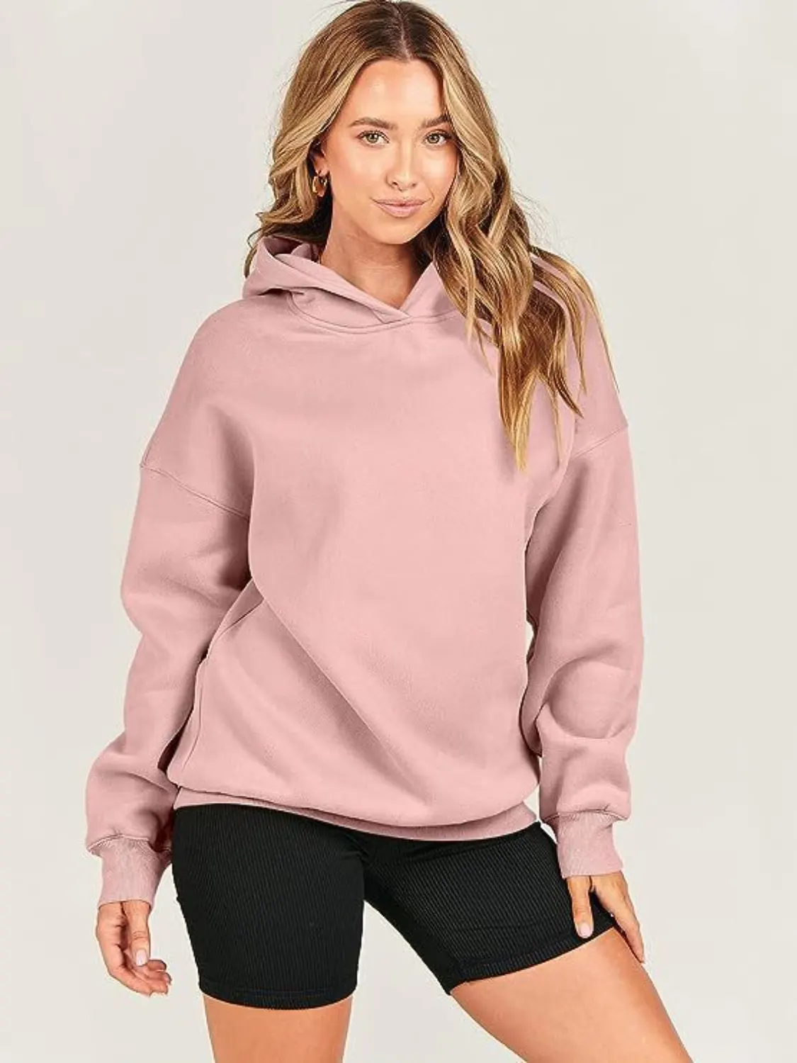 Dropped Shoulder Long Sleeve Hoodie 6