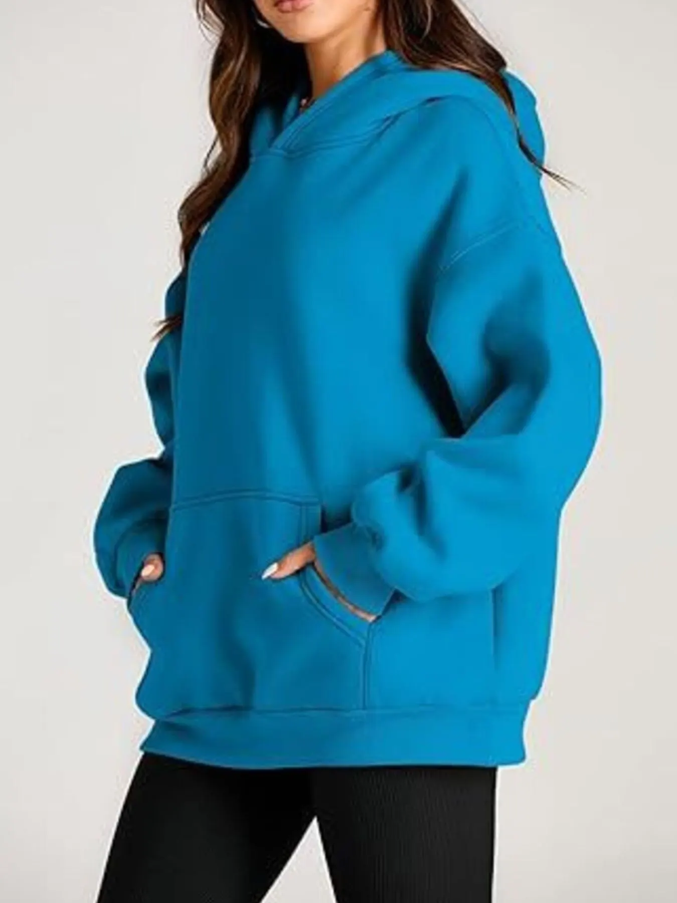 Kangaroo Pocket Long Sleeve Hoodie 8