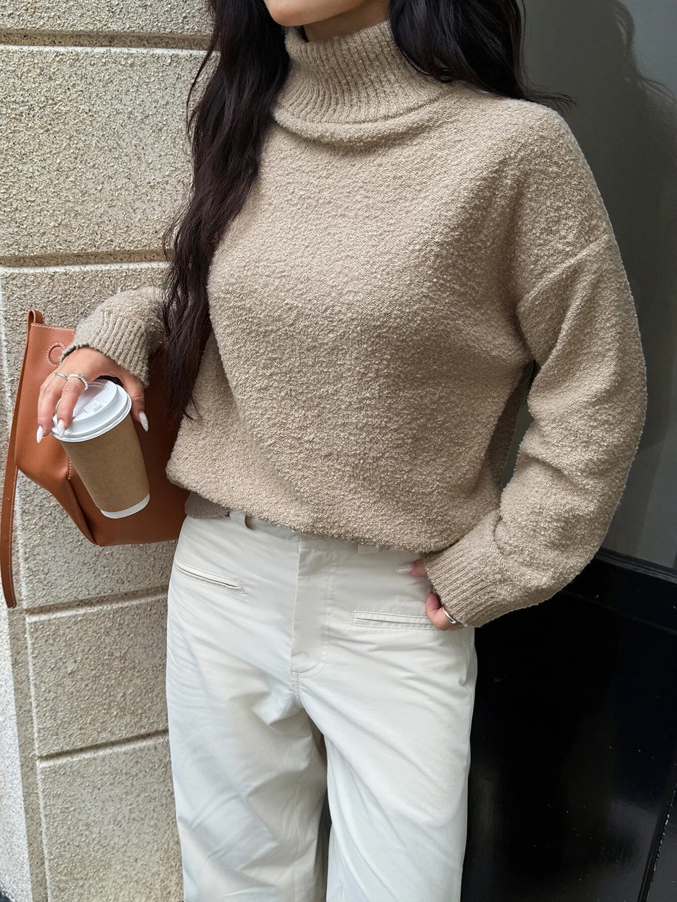 Turtleneck Long Sleeve Sweater 15