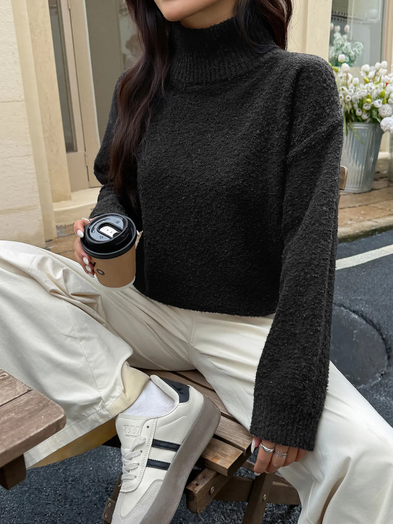 Turtleneck Long Sleeve Sweater 25